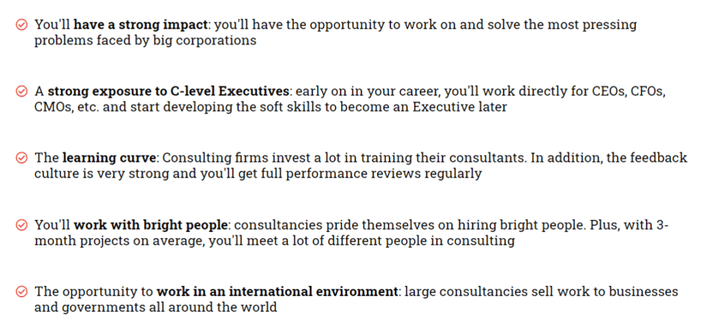 good cover letter for management consulting