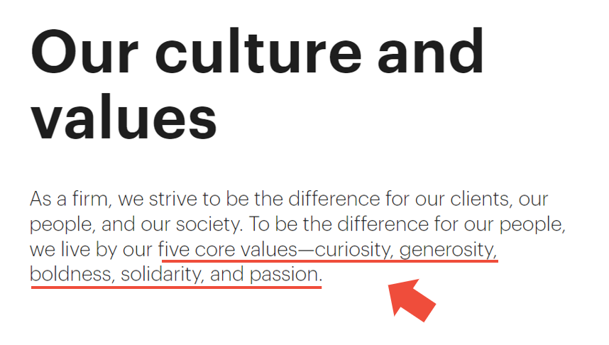 Kearney culture and values