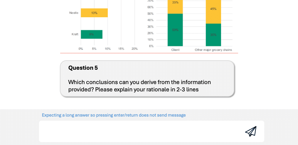 BCG online case assessment - chart interpretation